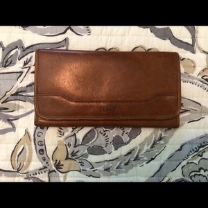 L.L. Bean Field Leather Ticket Wallet